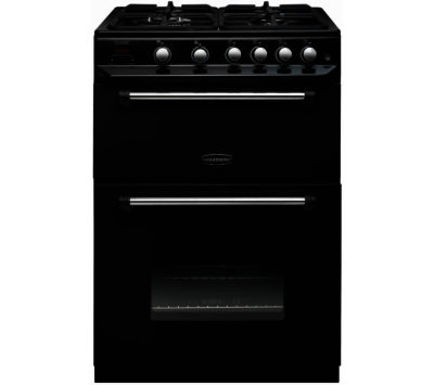 Rangemaster Classic 60 Gas Cooker - Black & Chrome